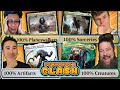 100% Creatures vs 100% Artifacts vs 100% Sorceries vs 100% Planeswalkers | Commander Clash S16 E24