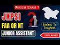 JKPSI vs FAA vs NT vs JA 🤯 | Easiest to Toughest Exam Explained 🔥 @TheAspirants01