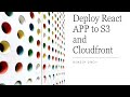 Secure React Deployment on AWS S3 \u0026 CloudFront | No Public S3 Access