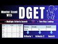 Excel DGet Function: Advanced Multiple Criteria Search Tutorial