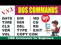 V.V.I All MS DOS Commands in Hindi | CMD Commands | Command Prompt | for Beginners only
