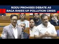 Pollution Debate in Parliament: Rahul Gandhi Pushes for Discussion, Kiren Rijiju Signals Openness