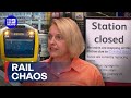 Commuter nightmare as Queensland Rail workers go on strike | 9 News Australia