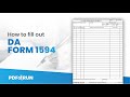 How to Fill Out DA Form 1594 Online | PDFRun