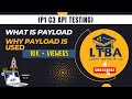 (P1 C3 API Testing) What is Payload, Why payload is used.