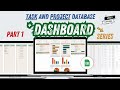 Project and Task Management  Dashboard in Google Sheets (Part 1/2) | Google Sheets Dashboard Series