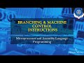 Branch \u0026 Machine control instructions of 8085µP