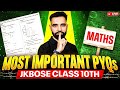 JKBOSE Class 10th Maths 2025 | Most Important PYQs for Board Exam 🔥 | JKBOSE Wallah