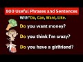 👉500 Sentences in English With (Do-Does-Can-Want) Daily Useful Phrases To Improve English Speaking