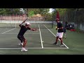 Professional tennis training with coach Brian Dabul (Federer, Nadal, Djokovic)