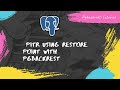 pg-04: Point-in-Time Recovery (PITR) in PostgreSQL Using Restore Point with pgBackRest