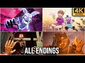 FNAF Security Breach Ruin - All Endings + How to get them Guide (Good, Bad, True, Secret) (4k60fps)