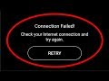 How To Fix Connection Failed || Check Your Internet Connection And Try Again Error || Snapchat