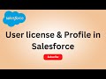 User license \u0026 Profile in Salesforce