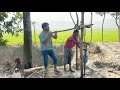 খামার বাড়িতে টিউবওয়েল বসালাম। 🚰🚰