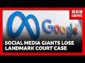 Google and Meta to pay millions in damages for user addiction in landmark lawsuit | BBC News