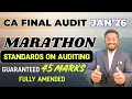 ALL Standards on Auditing (SAs) Marathon - 45 Marks Guaranteed |Fully Amended |CA Final Audit Jan'26