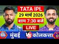 🔴LIVE:MI vs KKR 2nd Match Live |Full Match| Mumbai vs Kolkata Live | Live Cricket Match Today