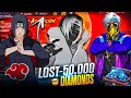 I Lost 50,000 Diamonds on New Itachi Bundle in Free fire 😭 Garena Free Fire 
