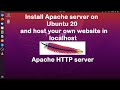 How to install apache http server on Ubuntu and host your website locally | Hindi