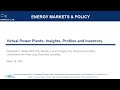 Virtual Power Plants: Insights, Profiles and Inventory