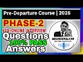 PHASE-2 Malta Pre-Departure Course Interview Questions \u0026 Answers | VFS Interview Full Guide 2026