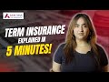 Term Insurance in 5 Minutes | Term Insurance Guide | Axis Max Life #terminsurance  #termplan