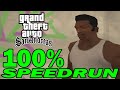 GTA San Andreas 100% Full Game Speedrun