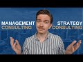 Management consulting vs. strategy consulting - that is the difference!