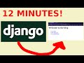 Making a Django website in 12 MINUTES
