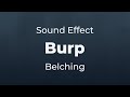 Burp Belch Human Burping Sound Effect | SFX Free for Non-Profit Projects