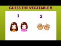 Connection game English /Guess The vegetable / Brain Games for kids / Fun games