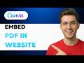 How to Embed a PDF in a Canva Website [2026 Full Guide]
