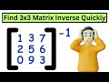 Determinant, Inverse, Minor, Cofactor of any 2x2 or 3x3 Matrix