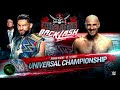 WWE Wrestlemania Backlash 2021 Roman Reigns vs Cesaro Official Match Card HD
