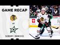 Blackhawks at Stars Game Highlights | 3.8.26