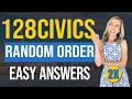 128 Civics Questions and answers RANDOM Order 2X v2 | 2025 version Civics Test | US Citizenship