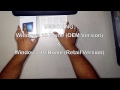 Unboxing Windows 10 Home OEM \u0026 Retail Version
