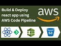 Deploy React Web Application to S3 Bucket using AWS CodePipeline - Step-by-Step Tutorial, In Hindi
