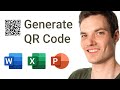 How to create QR Code in Microsoft Word, Excel, \u0026 PowerPoint