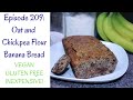 Oat and Chickpea Flour Banana Bread // Gluten Free // Egg Free // Dairy Free // Refined Sugar Free