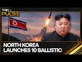 North Korea Launches 10 Ballistic Missiles Near Japan \u0026 S Korea Amid Joint Drills | PULSE