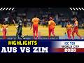 Zimbabwe vs. Australia Match Highlights | Australia vs. Zimbabwe T20 World Cup 2026 Highlights | ...