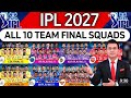IPL 2026: सभी 10 टीमों की Final Playing 11 घोषित! 10 Teams Final Playing 11 List | IPL Latest News m