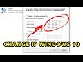How to change IP address in Windows 10: Get Static IP Address