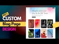 How to Design Custom Blog Page in WordPress with Elementor Pro (Elementor Custom Skin Loop)