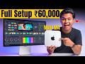 Apple Mac Mini M4 Full Setup -  Best Video Editing Setup ₹60,000 🔥 Mac Mini M4 in 2026