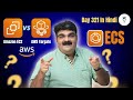 Day 321 | ECS EC2 Vs Fargate What's the Difference? | Amazon ECS  Infrastructure | In Hindi