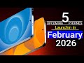 Top 5 UpComing Phones in February 2026 ! samsung, vivo, oneplus, Xiaomi, POCO,