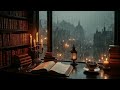 You're Reading Alone at Victorian London by the Window | Rainy Autumn Ambience | Dark Academia